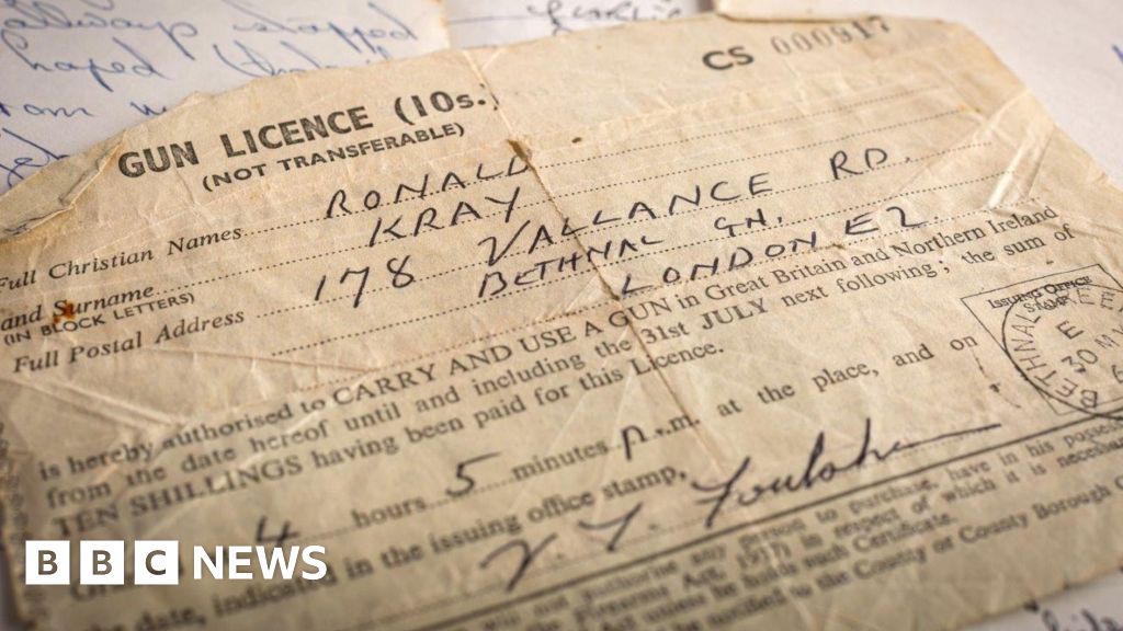 Krays gun licence could fetch thousands at auction