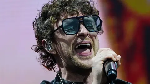BBC Tom Grennan performing on the main stage during BBC Radio 1's Big Weekend at Sefton Park, Liverpool