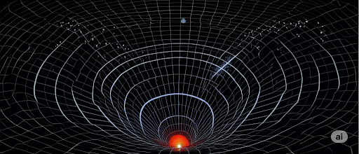 Image of gravitational core
Image generated by Google Imagen via Gemini 2.5
