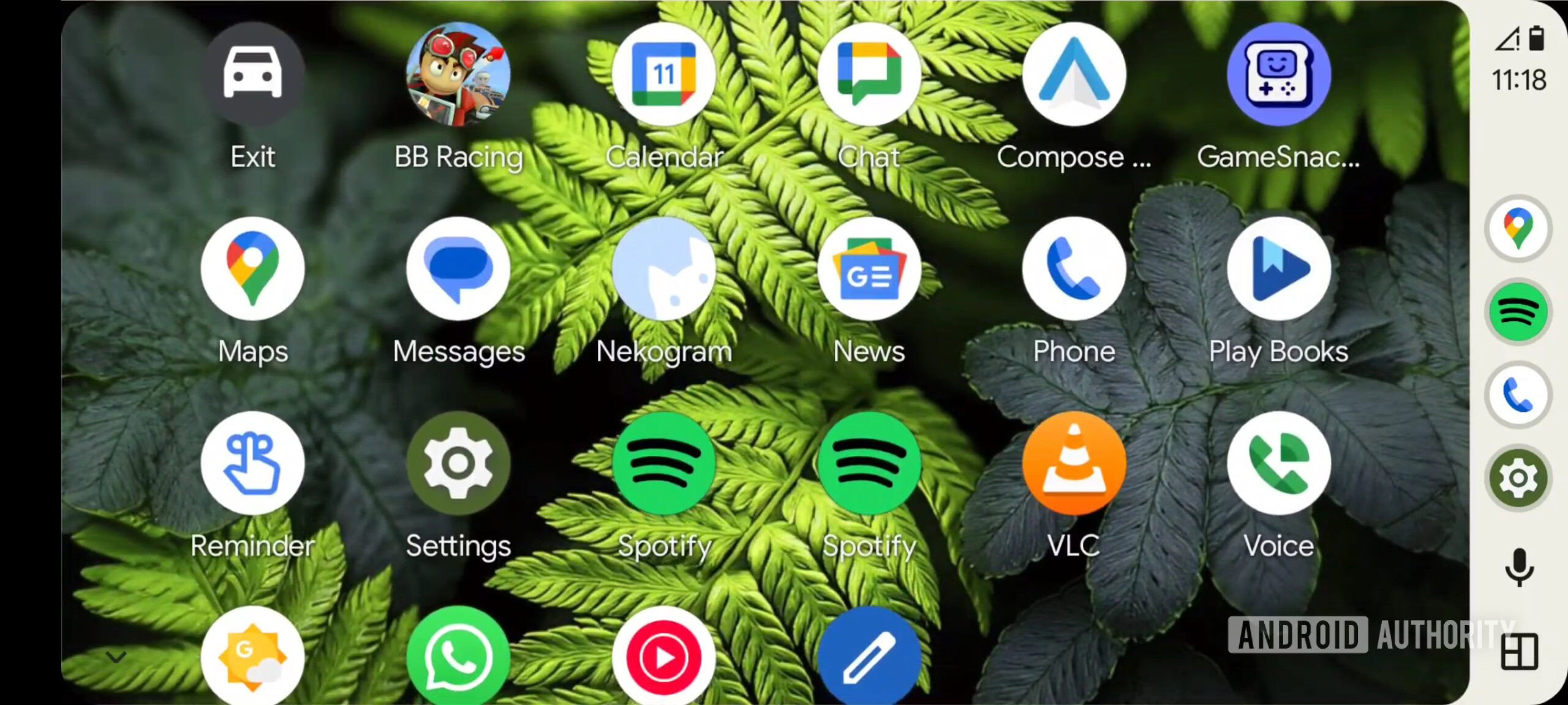 Android Auto expanded app drawer 1