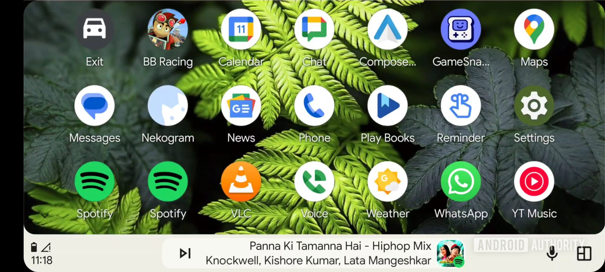 Android Auto expanded app drawer 2