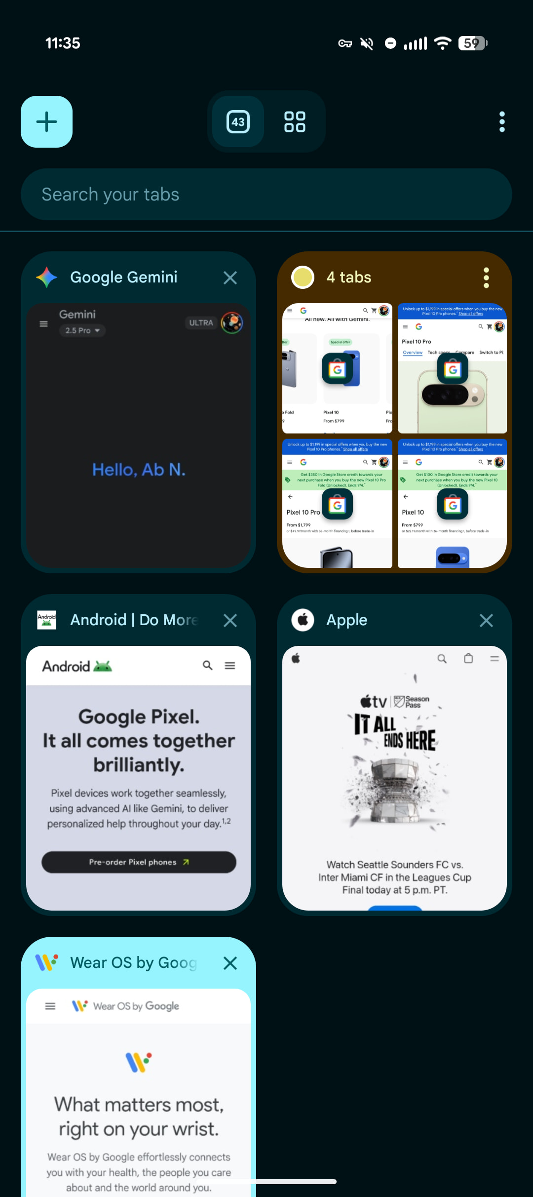 Chrome Android Material 3 Expressive