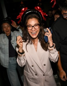Michelle Yeoh at A24 and CMC Pictures "Ne Zha II" Los Angeles Special Screening held at Haidilao Hot Pot Century City on August 04, 2025 in Los Angeles, California. (Photo by Michael Buckner/Variety via Getty Images)