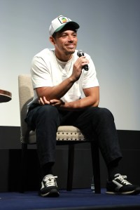 NEW YORK, NEW YORK - AUGUST 03: Anthony Ramos speaks onstage during DreamWorks' Animation Special Screening of The Bad Guys 2 at The Whitby Theater on August 03, 2025 in New York City. (Photo by Jason Mendez/Getty Images for DreamWorks Animation)