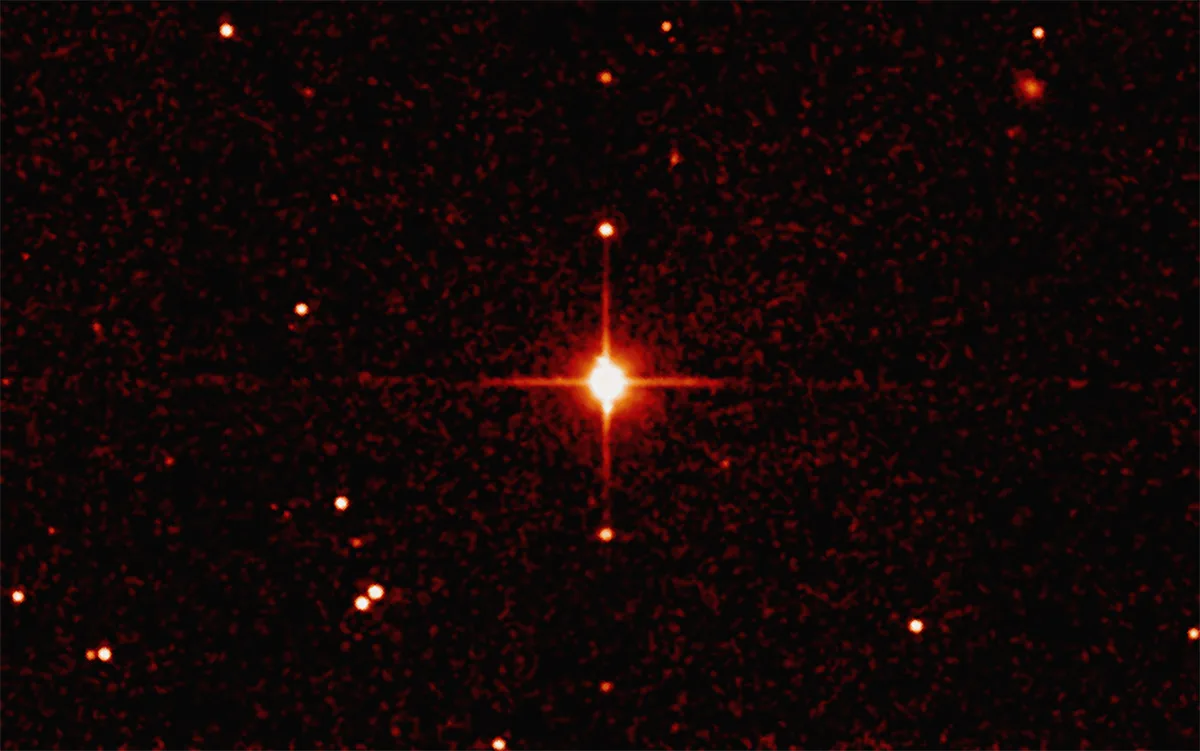 Gliese 65, as seen by the Digitized Sky Survey (https://archive.eso.org/dss/dss)