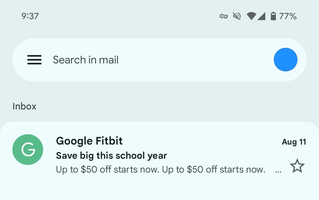 Gmail Material 3 Expressive