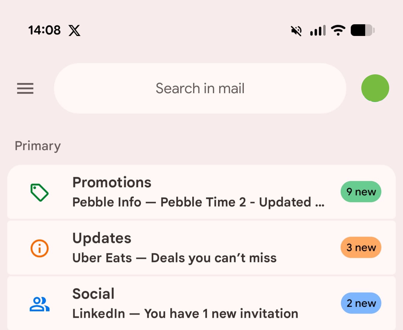 Gmail Material 3 Expressive
