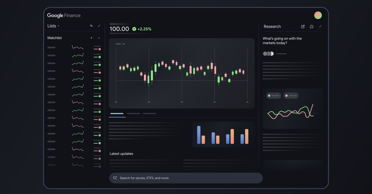 The Google Finance page is getting an AI makeover