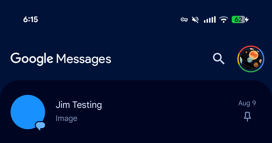 Google Messages homepage redesign