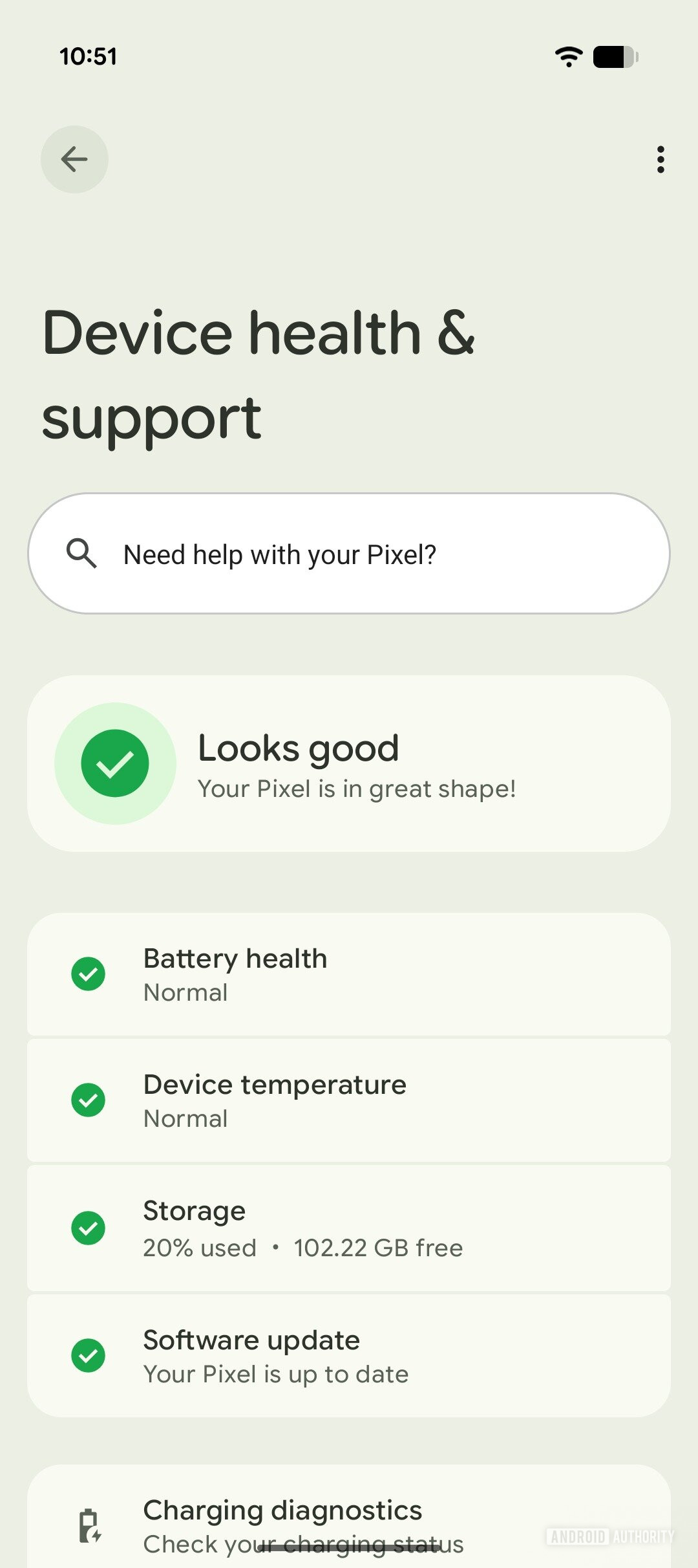 Google Pixel Troubleshooting Device health and support 3