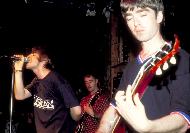 Oasis playing in New York in 1994. Photograph: Steve Eichner/ WireImage via Getty Images