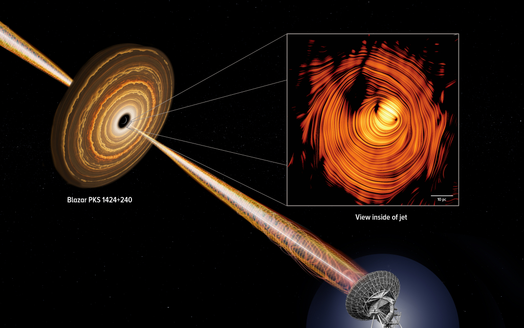 NSF VLBA Peers Into the “Eye of Sauron” to Solve Cosmic Neutrino Mystery