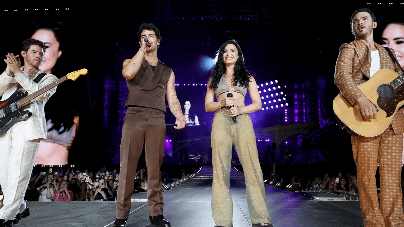 Jonas Brothers, Demi Lovato Have ‘Camp Rock’ Reunion at Band’s Tour