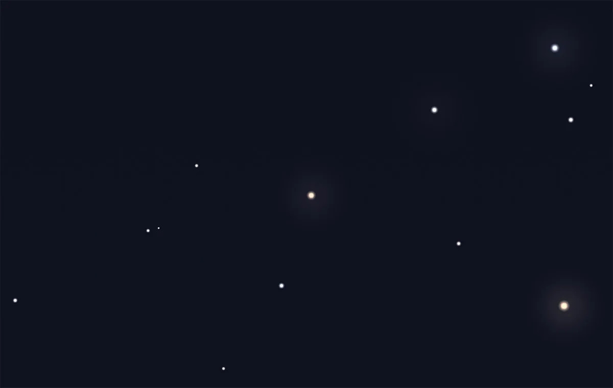 Illustration showing the location of Lalande 21185 in the night sky. Credit: Stellarium