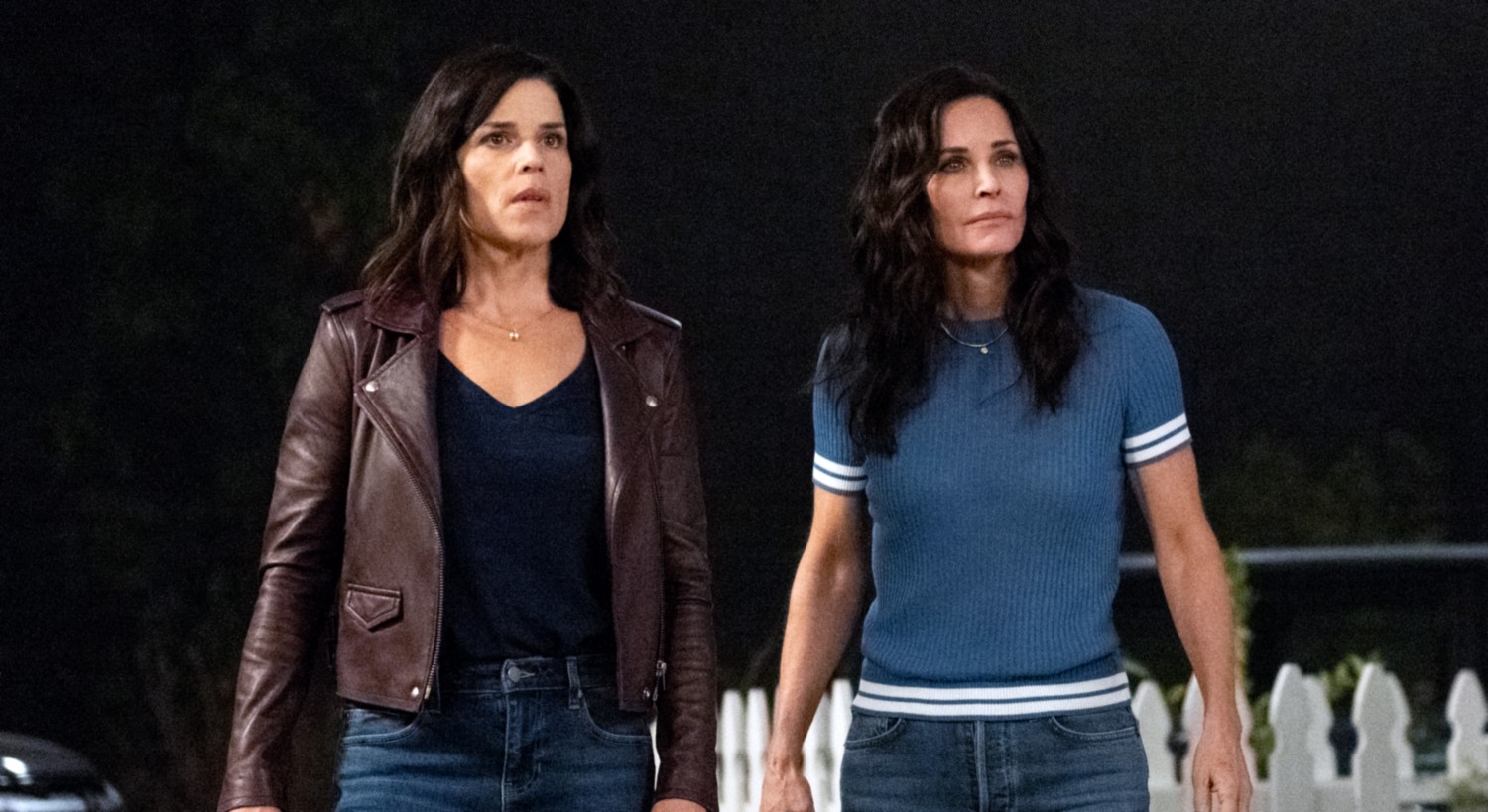 SCREAM, (aka SCREAM 5), from left: Neve Campbell, Courteney Cox, 2022. ph: Brownie Harris / © Paramount Pictures / Courtesy Everett Collection