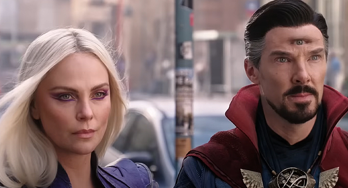 Charlize Theron and Benedict Cumberbatch in Doctor Strange in the Multiverse of Madness (2022)