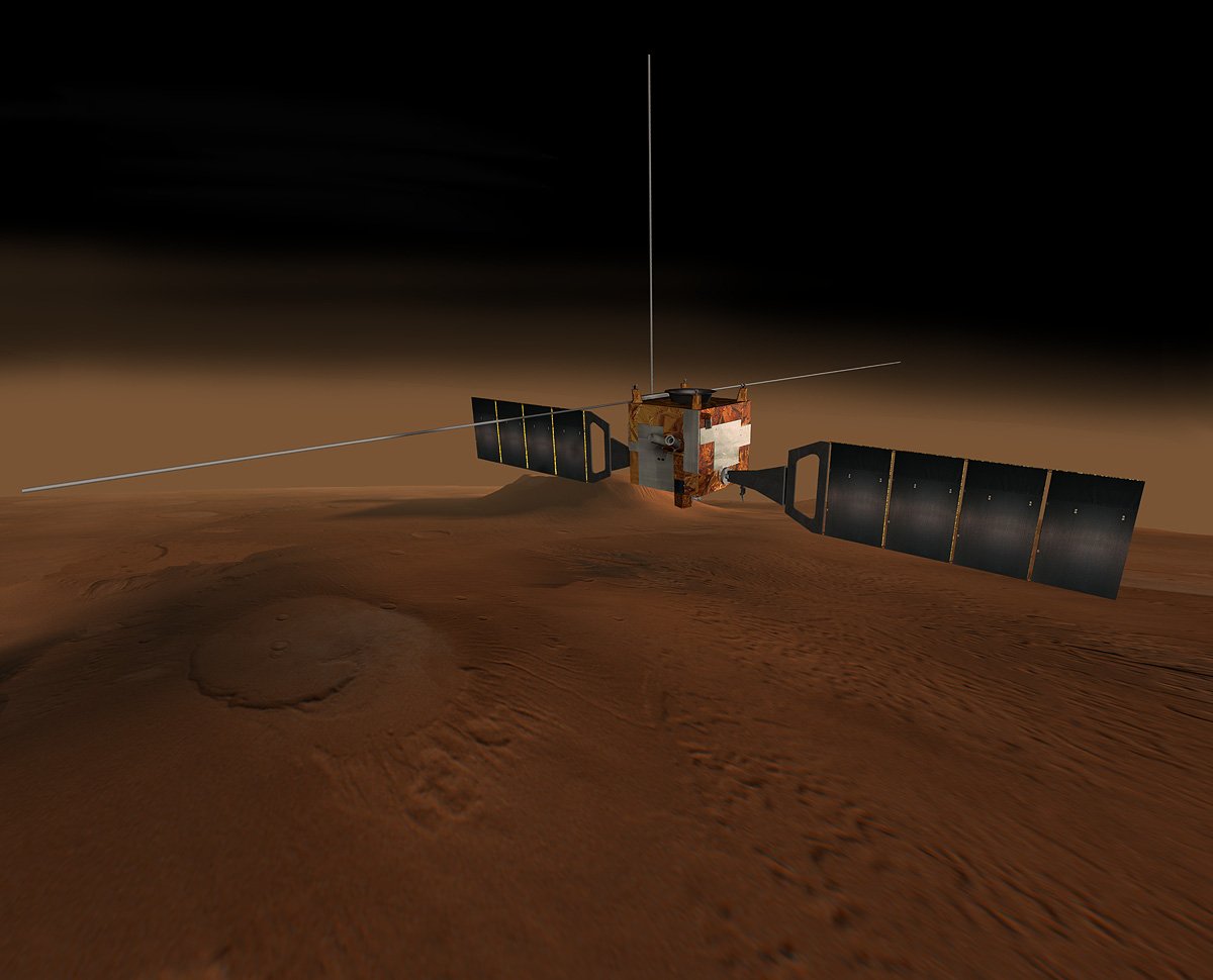 Illustration of ESA's Mars Express spacecraft (Credit : NASA/JPL)