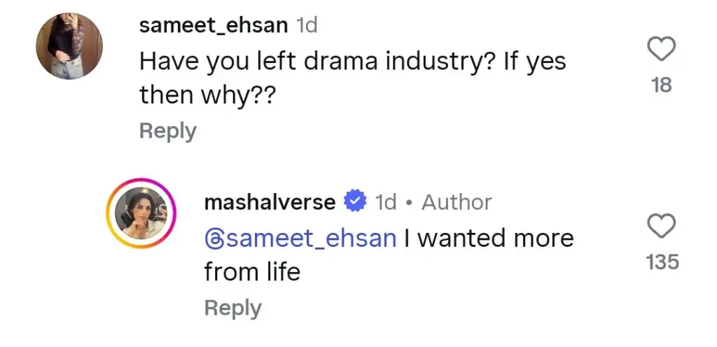 Mashal Khan Shares Why She Left Drama Industry