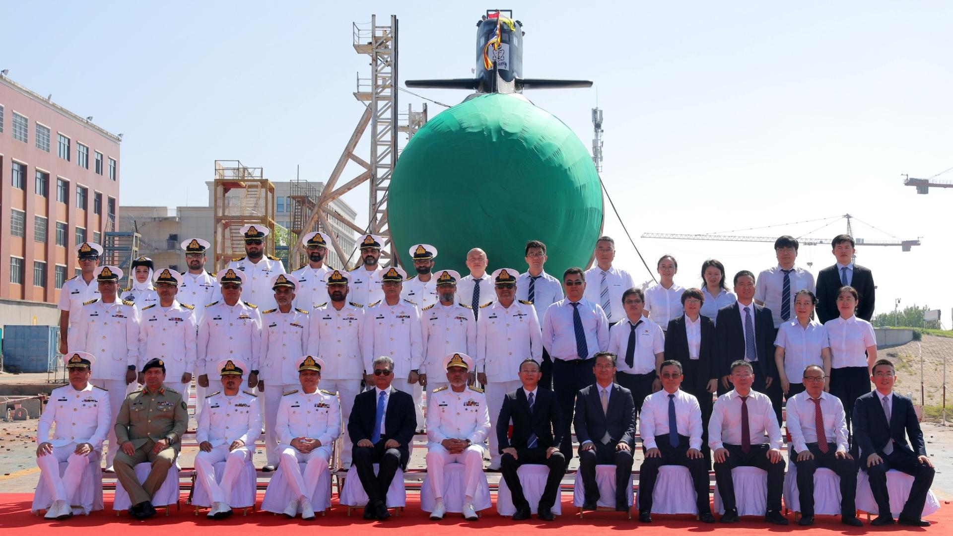 Third Hangor Submarine (PNS Mangro) Launched for Pakistan Navy