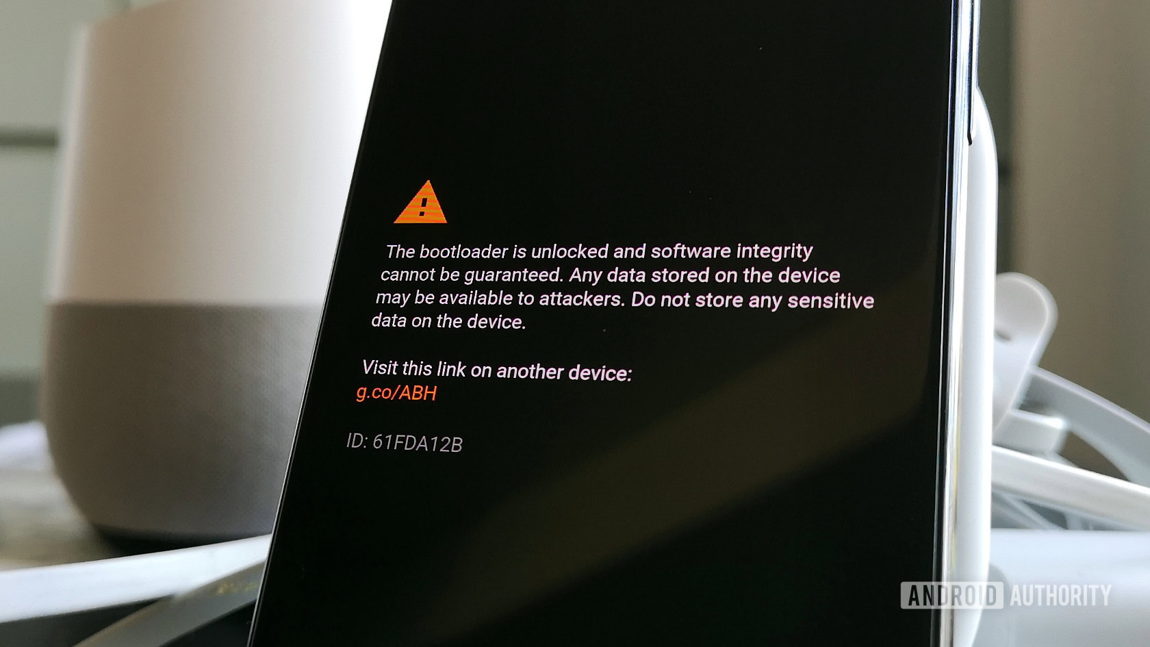 Google Pixel 3 bootloader unlocked warning Warning message displayed once the Google Pixel 3 bootloader is unlocked