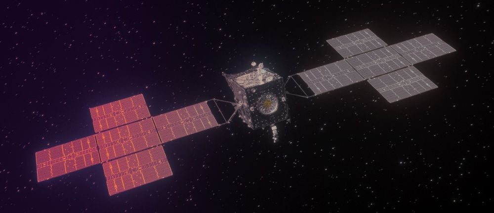 An artist's illustration of the Psyche spacecraft. Image Credit: NASA/JPL