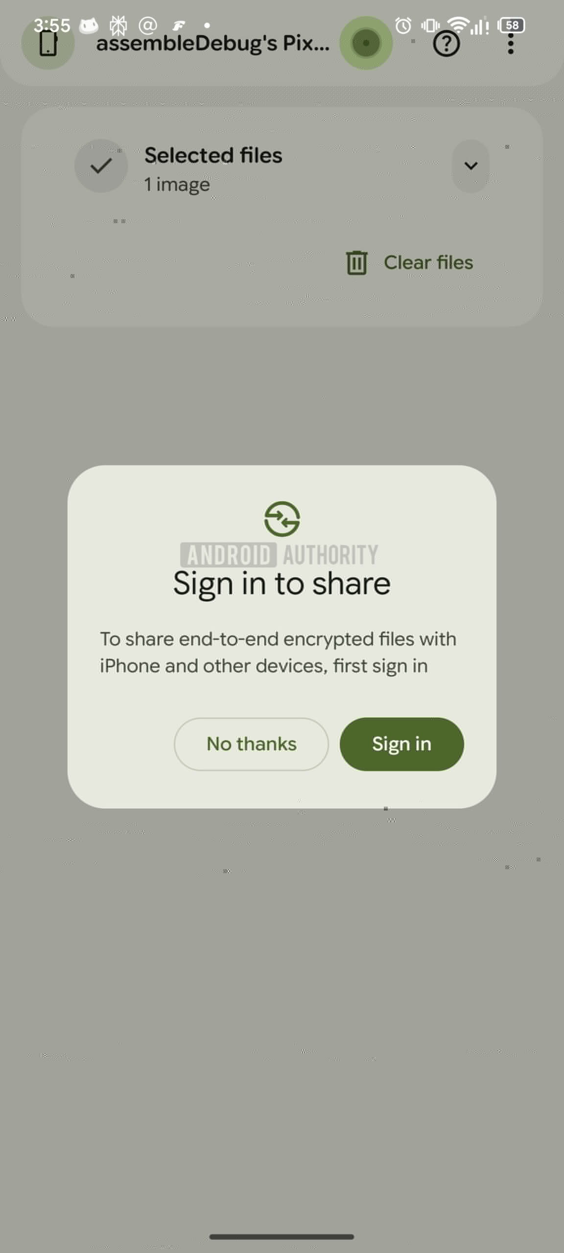 Quick Share iPhone sign in AssembleDebug Quick Share iPhone sign in AssembleDebug