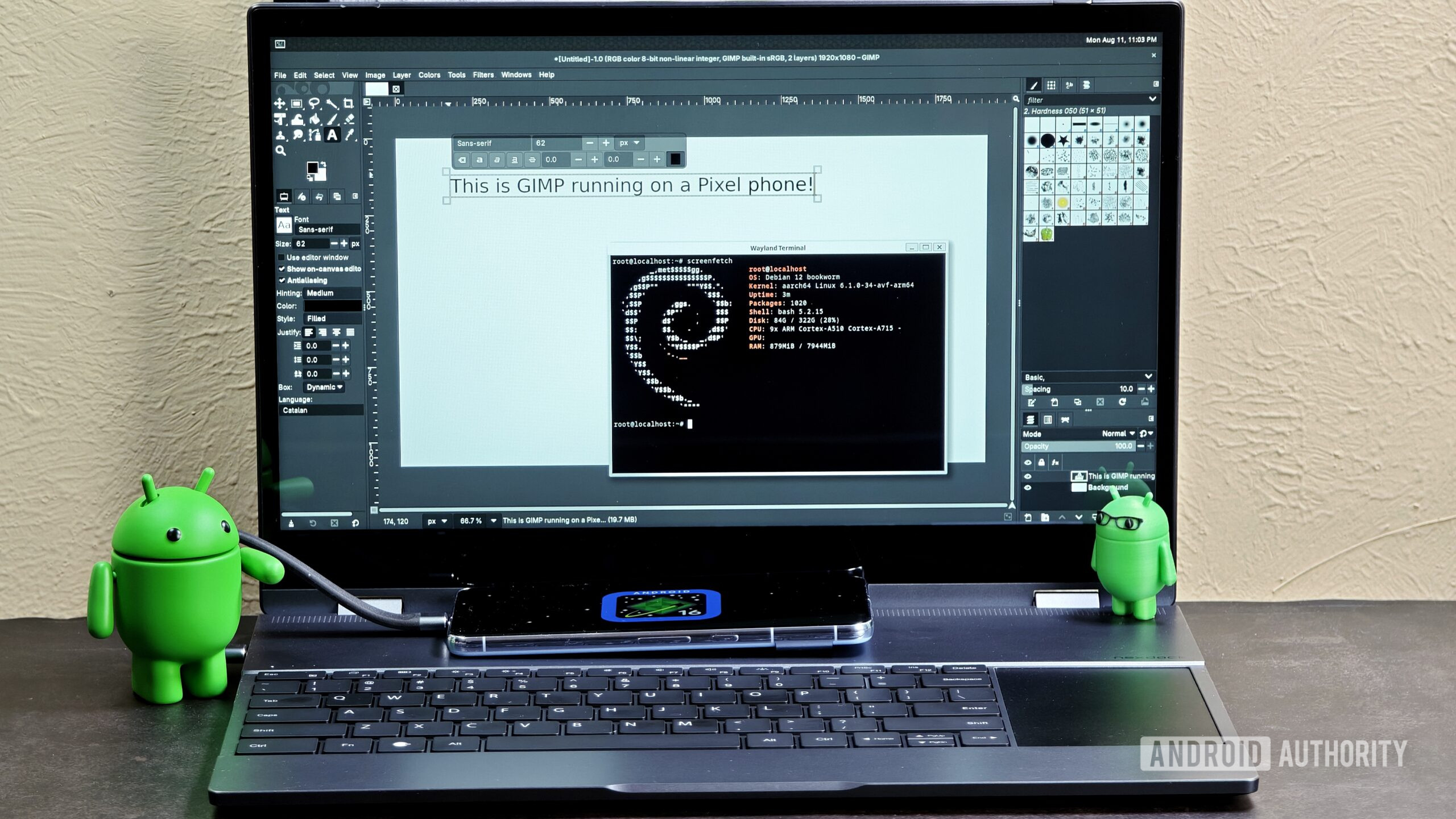 Running graphica Linux apps on a Pixel phone hero image