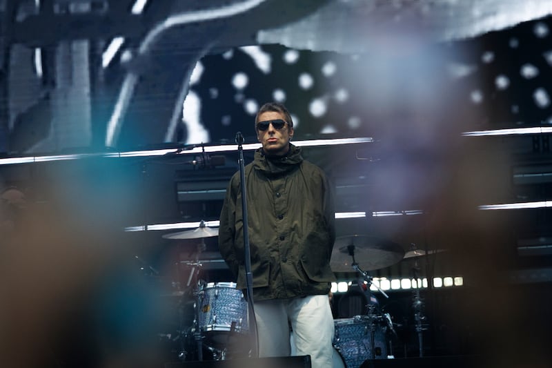 Liam Gallagher of Oasis at Croke Park. Photograph: Dan Dennison
