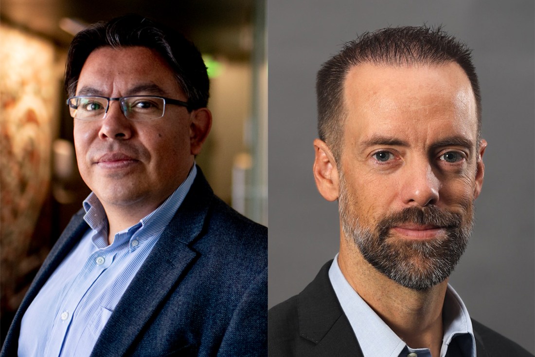 Portraits of Mauricio Santillana (left), and Michael Johansson.