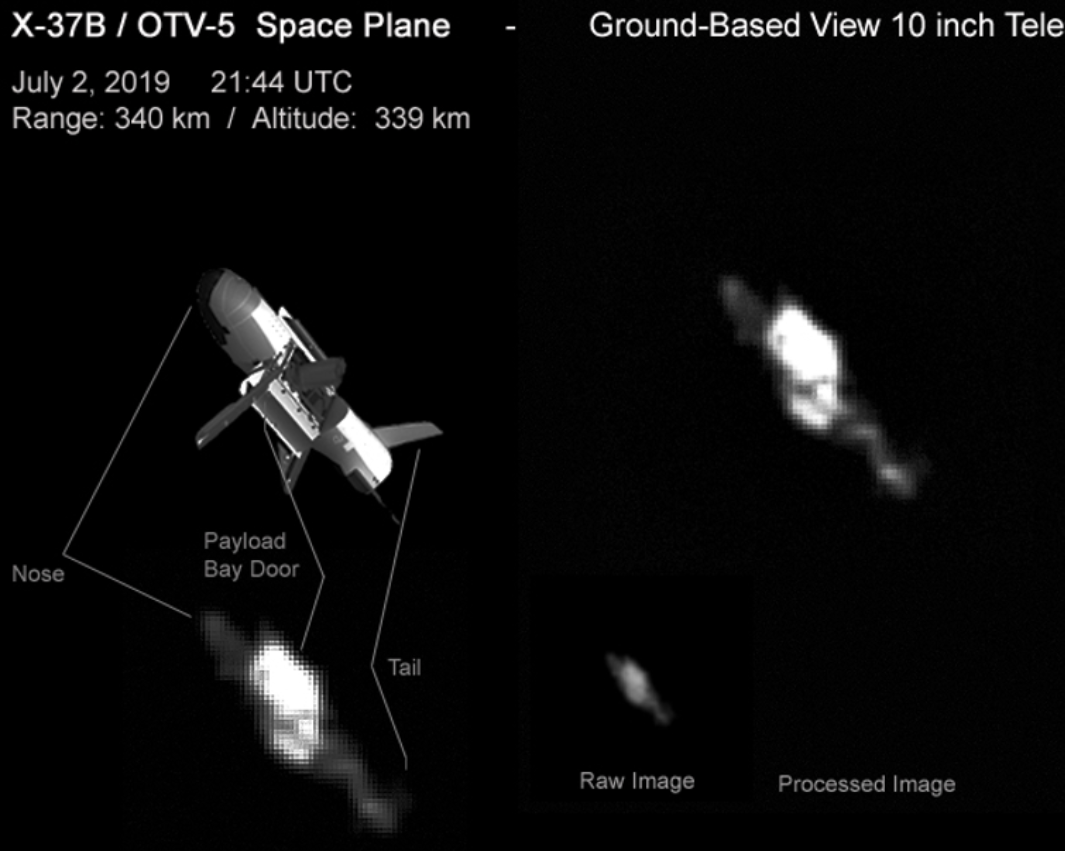 Images of a previous OTV mission in orbit. Credit: Ralf Vandeberg.