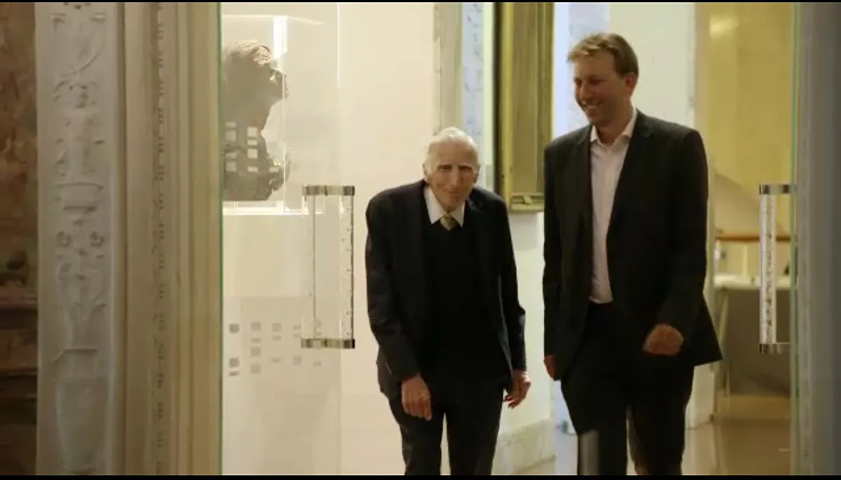 Chris Lintott with Astronomer Royal Sir Martin Rees to honour his 80th birthday in 2022