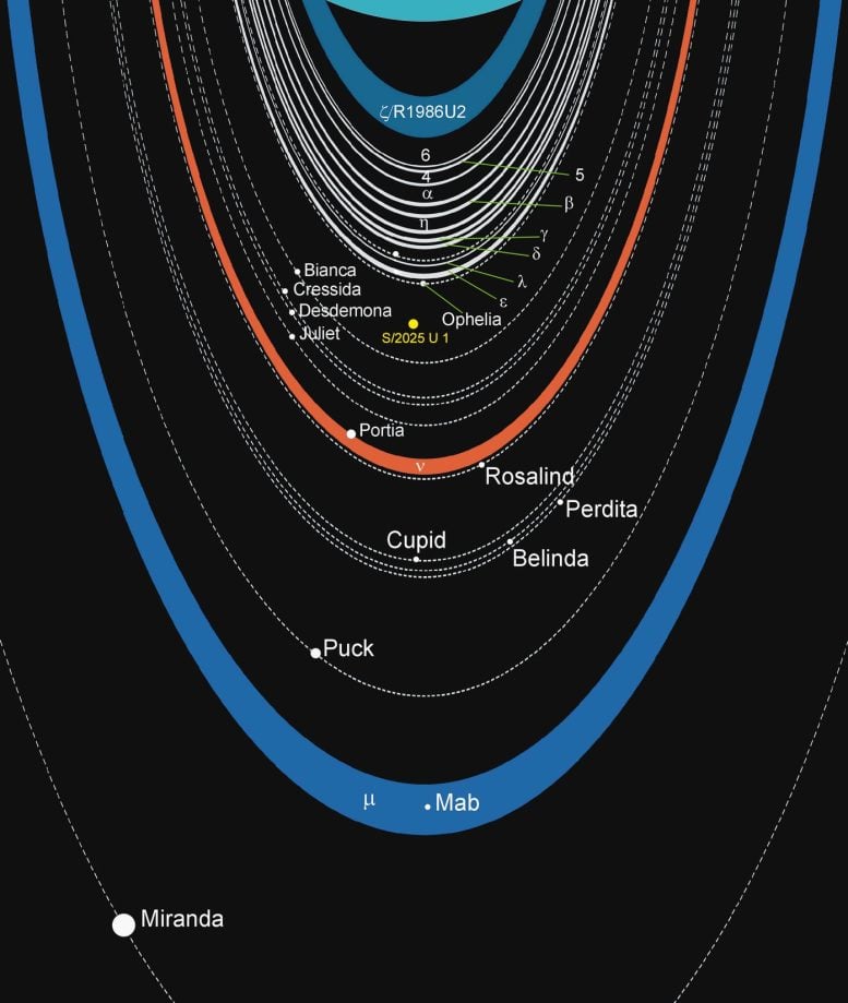 Uranian Rings, Satellites, and New Moon