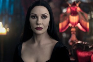 Catherine Zeta-Jones as Morticia Addams in 'Wednesday' Season 2 Part 1