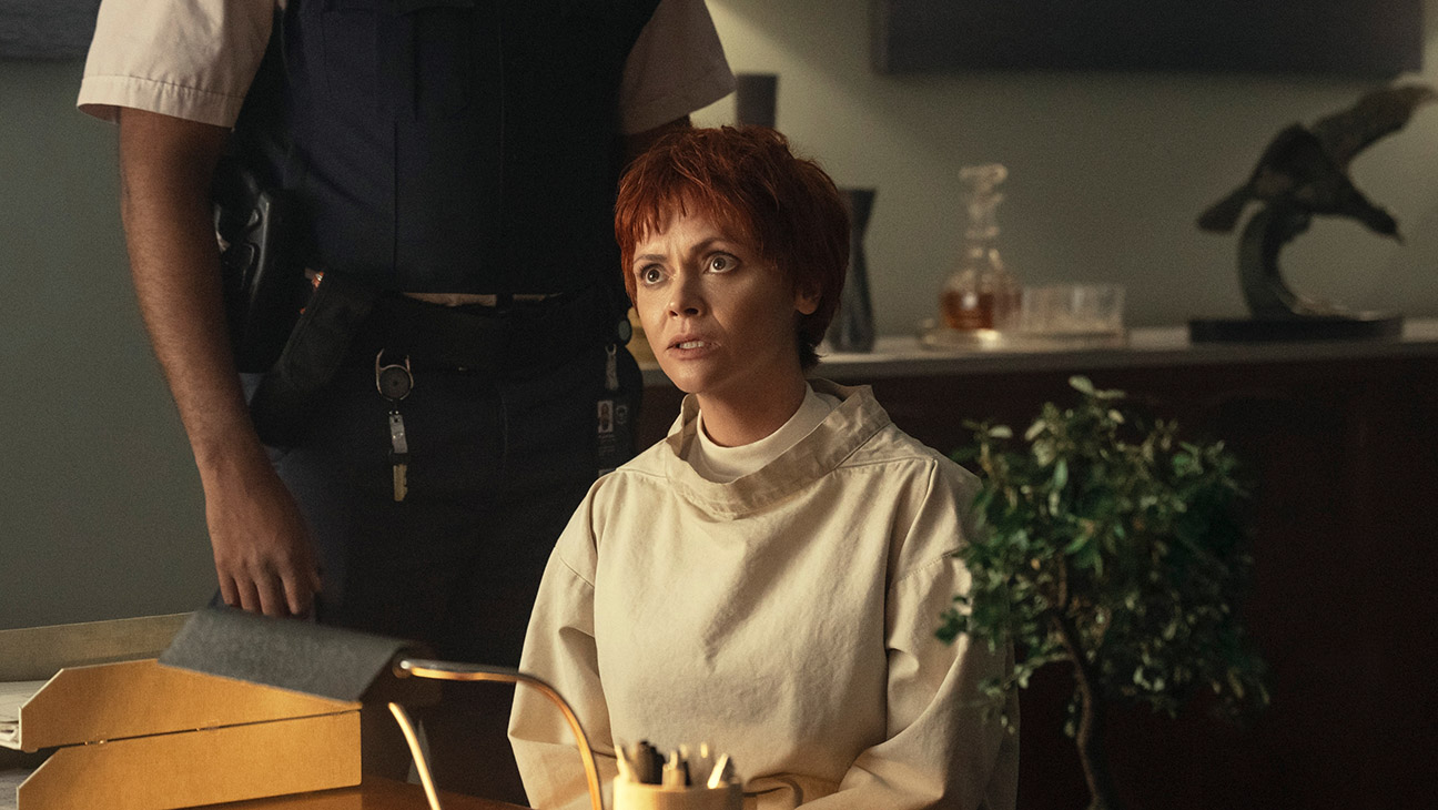 Christina Ricci as Marilyn Thornhill in episode 204 of Wednesday.