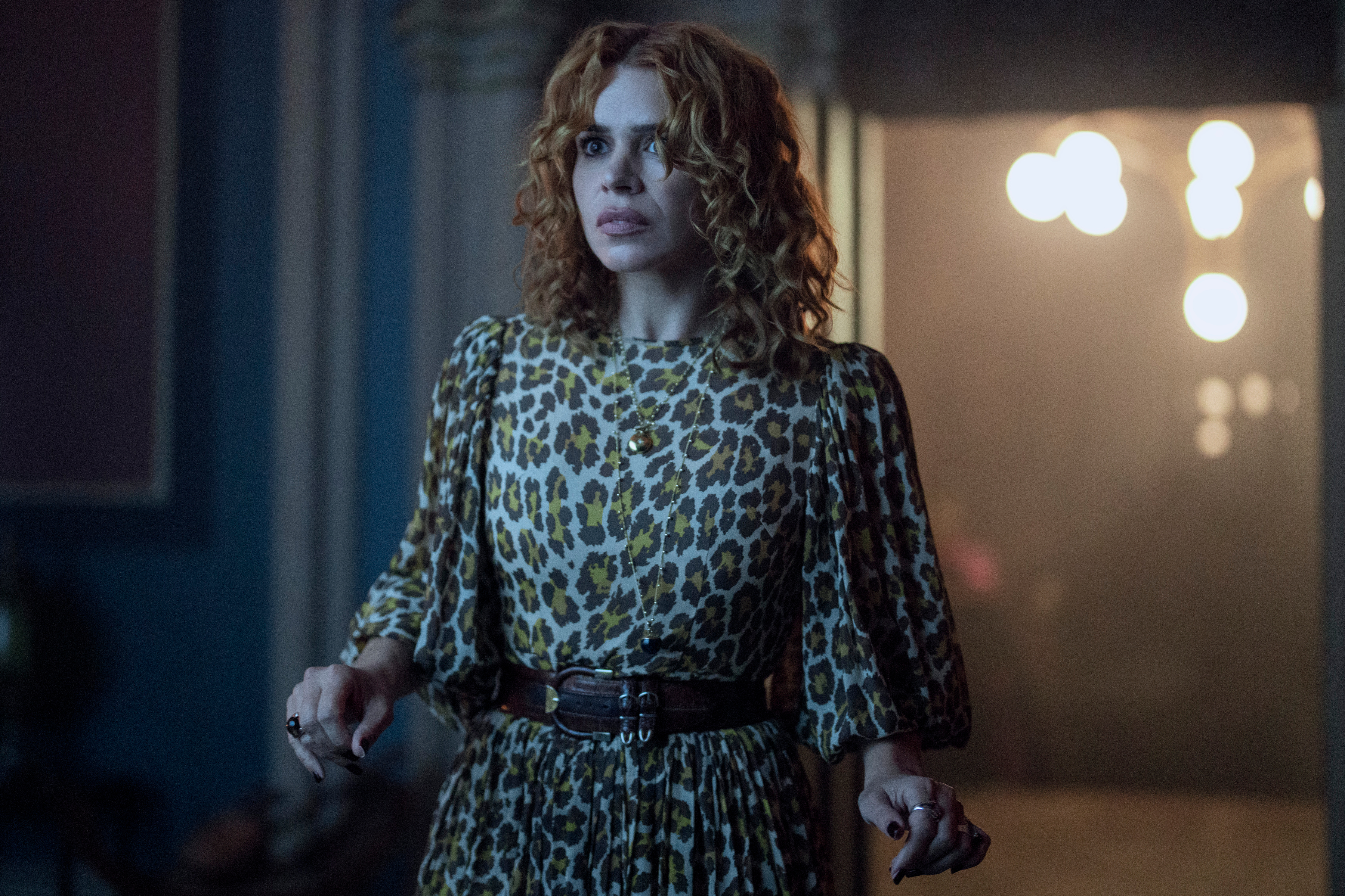 Wednesday. Billie Piper as Isadora Capri in episode 205 of Wednesday. Cr. Bernard Walsh/Netflix © 2025