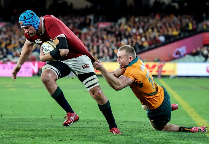 Tadhg Beirne in action for the Lions during the second Test against the Wallabies at Melbourne Cricket Ground. Photograph: Dan Sheridan/Inpho