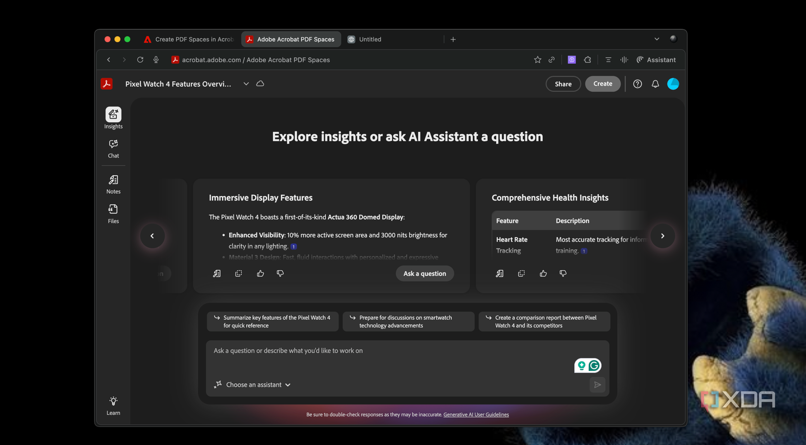 Adobe Acrobat AI insights
