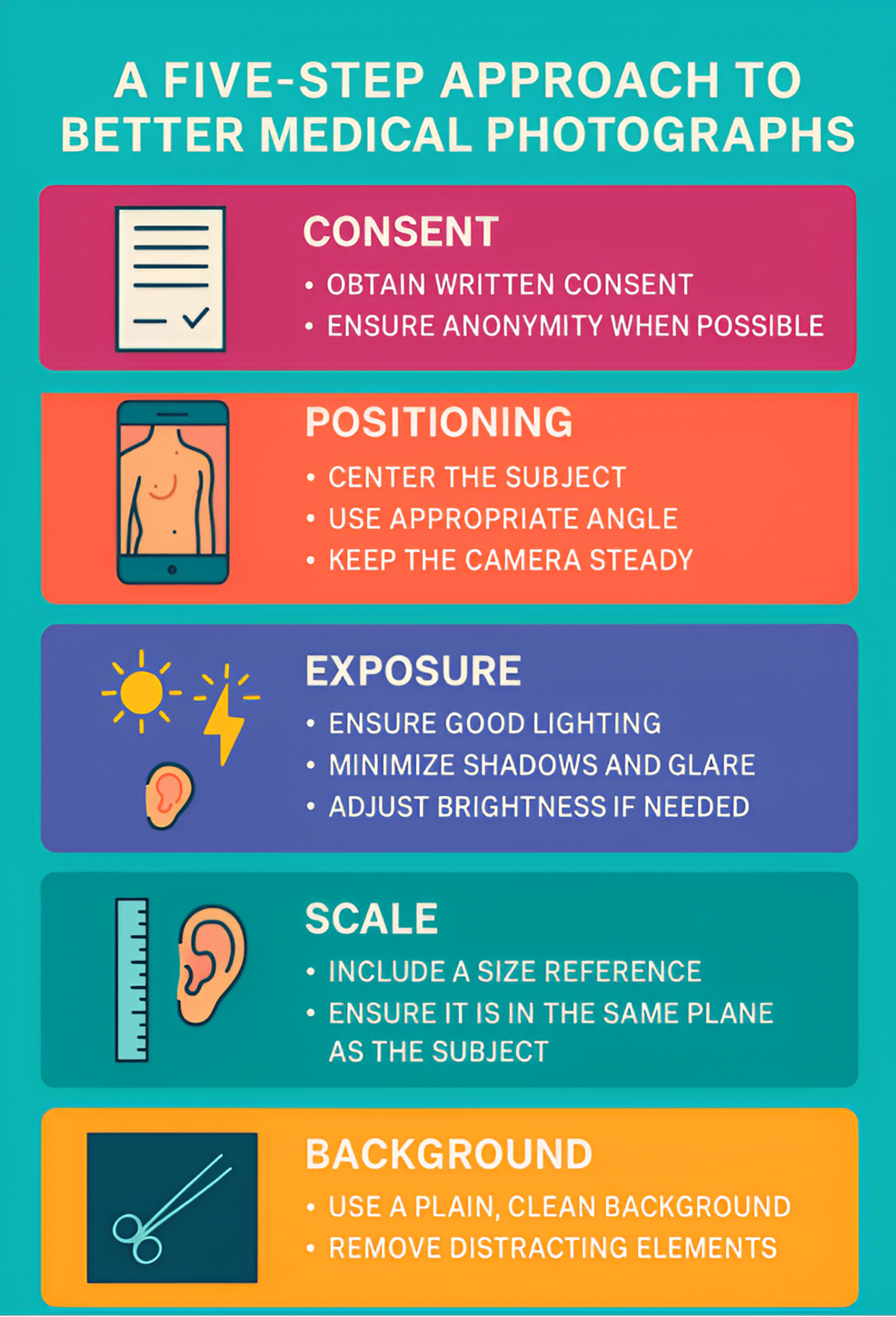 More Than Just a Click: A Five-Step Guide to Mobile Medical Photography for Amateurs