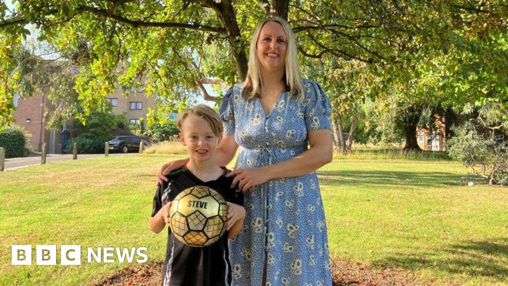 Cobham boy, 7, completes football stadium challenge for uncle