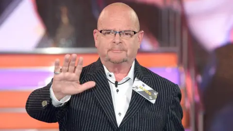 Getty Images James Whale is photographed during his stint on Celebrity Big Brother in 2016