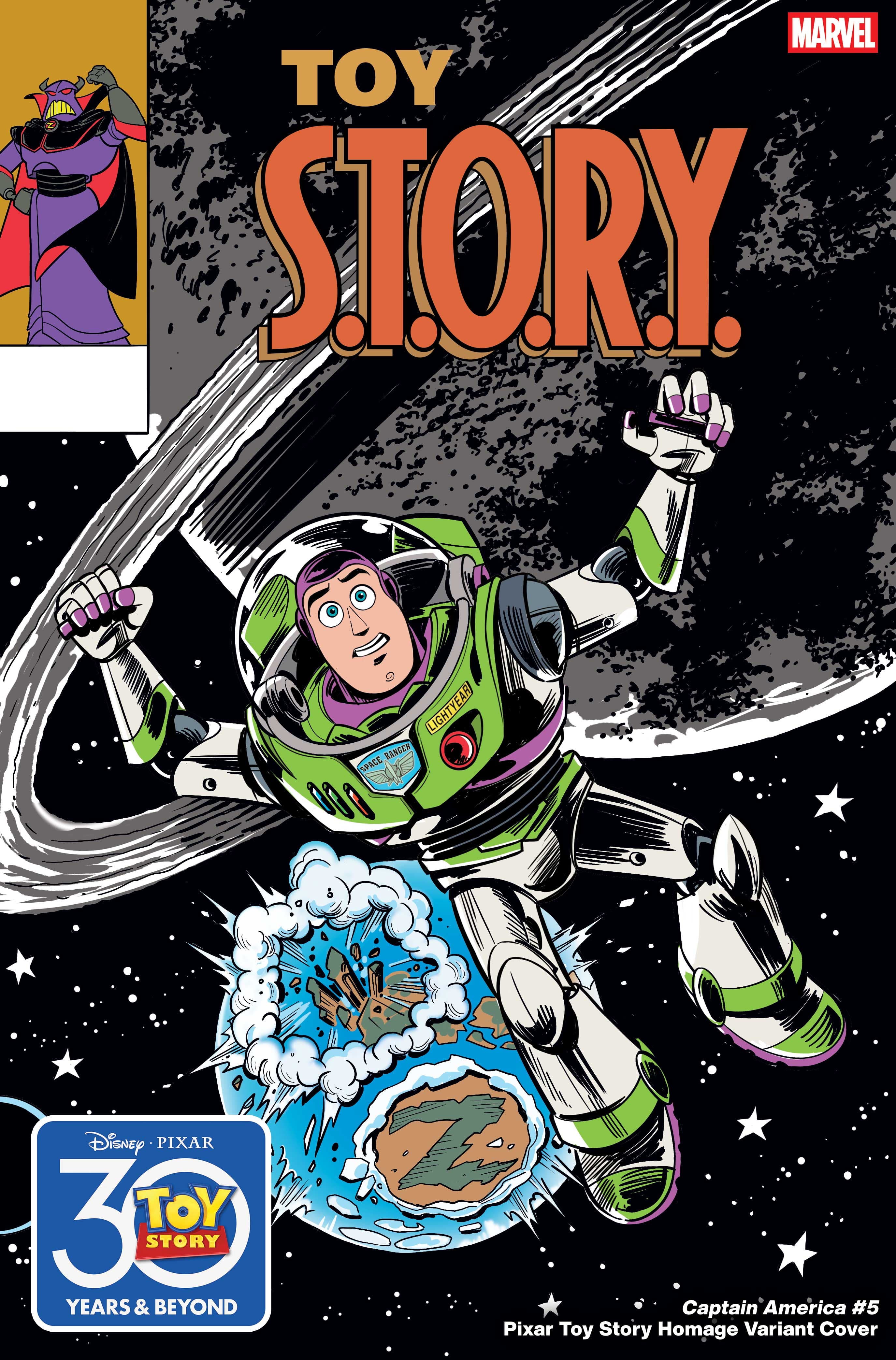 CAPTAIN AMERICA (2025) #5 Pixar Toy Story Homage Variant Cover by Marco Forcelloni & Nicky Nicotera