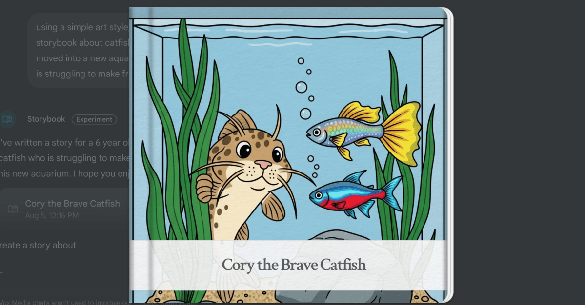 Google Gemini can now create AI-generated bedtime stories