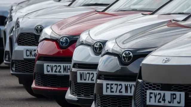Cars at a dealer