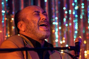Eddie Palmieri performed at the Conga Room in Los Angeles Thursday night. Music featured his early songs. Digital Image 10/11/2001  (Photo by Carlos Chavez/Los Angeles Times via Getty Images)