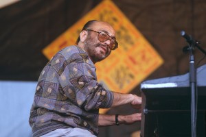 UNITED STATES,  NEW ORLEANS JAZZ FESTIVAL: Eddie Palmieri performing on stage  (Photo by David Redfern/Redferns)