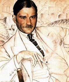Painting of a man in a suit
