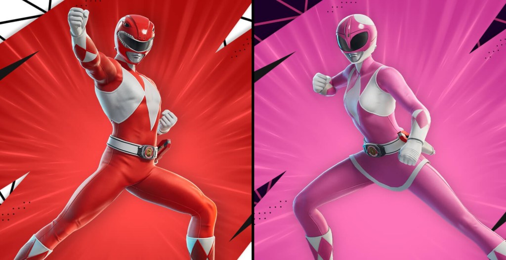 Fortnite Power Rangers Skins Leak Pink and Red