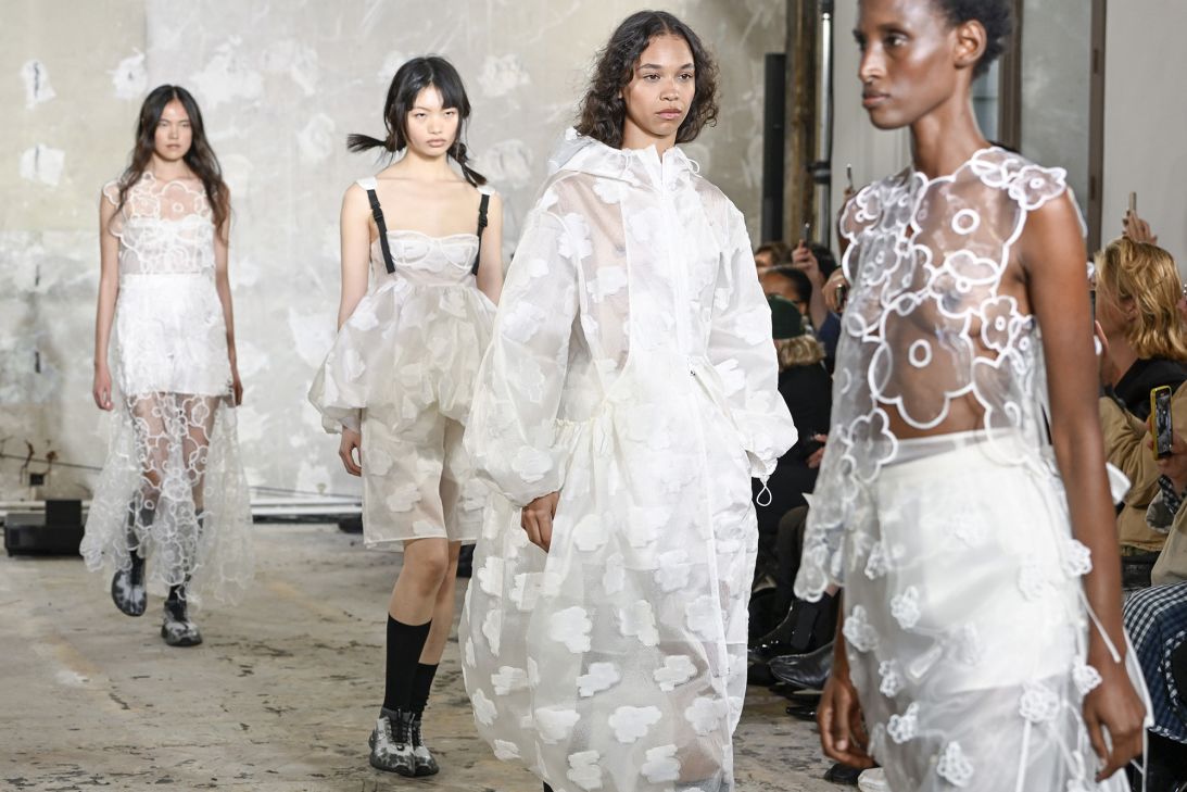 Over the past few years, Cecilie Bahnsen has staged her runway shows (pictured, Spring-Summer 2025) at Paris Fashion Week.