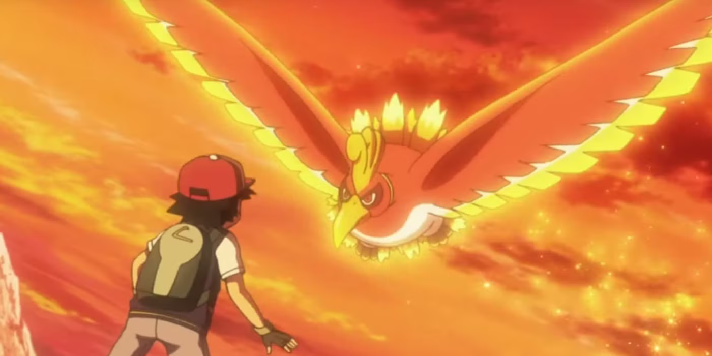 Ho-Oh in the Pokemon Anime