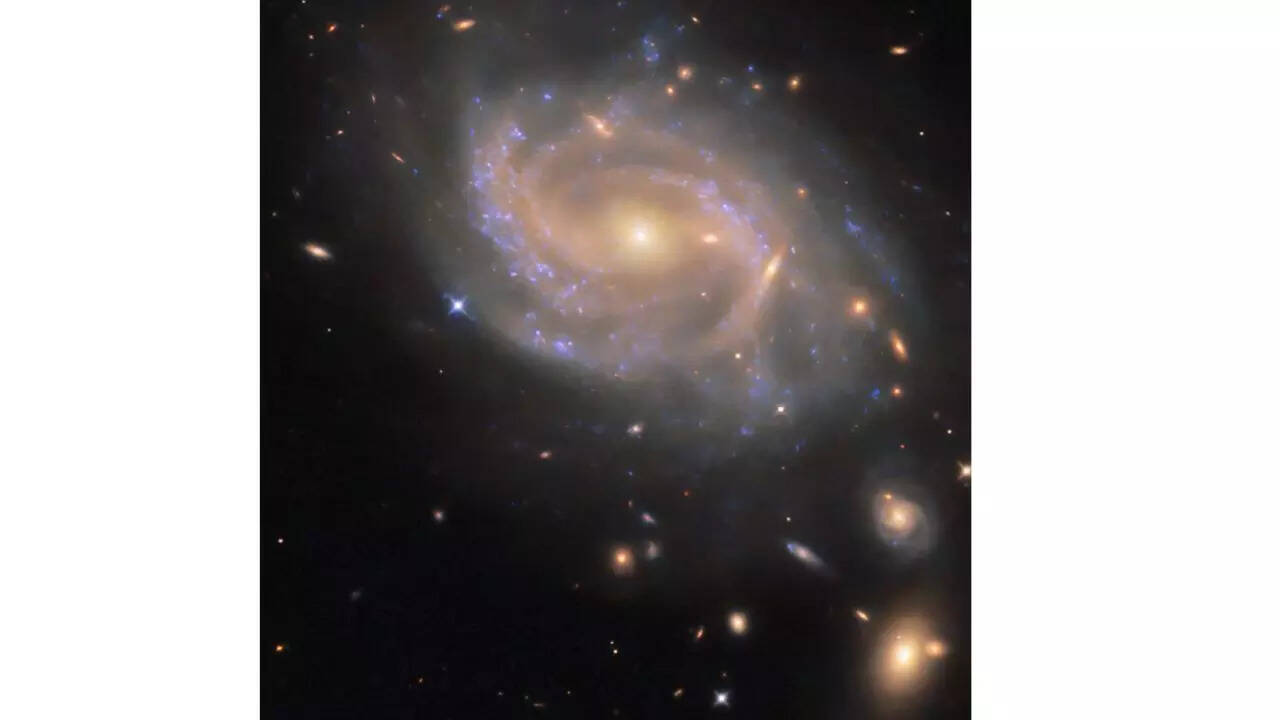 Hubble Spies Swirling Spiral